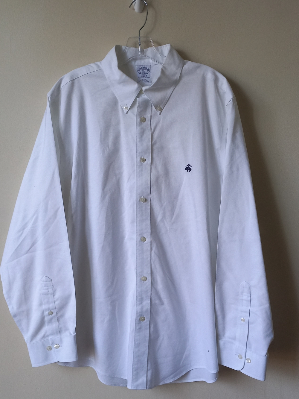 Brooks Brothers Pima American CottonWhite Button-Down Dress Shirt
